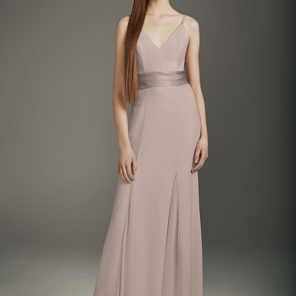 V-Neck Crepe Mermaid Bridesmaid Dress VERA WANG